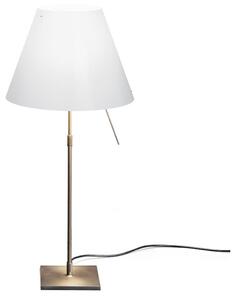 Stolní lampa Luceplan, stmívatelné, Bílá, Obývací pokoj, Hliník