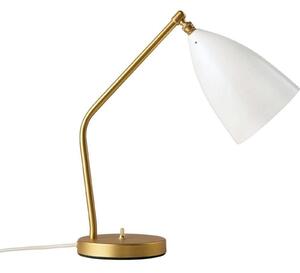 Gräshoppa Stolní Lampa Glossy Alabaster White/Brass