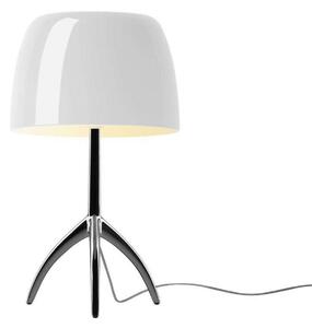 Stolní lampa Foscarini, stmívatelné, Bílá, Obývací pokoj, Hliník