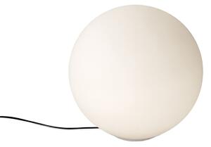 Stolní lampa Artemide, Dioscuri, stmívatelné, Bílá, Obývací pokoj, Sklo, Design