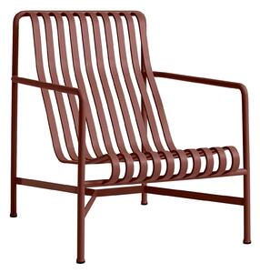 HAY Zahradní křeslo Palissade Lounge High, Iron Red