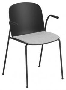 INFINITI - Židle RELIEF - s područkami a čalouněným sedákem