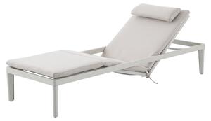Sunfun Maja Zahradní lehátko, 200 × 72,5 × 32 cm, hliník, plast, bílá