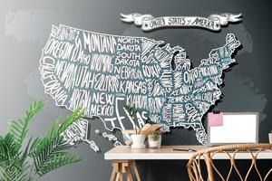Tapeta moderní mapa USA