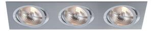 BPM 3052GU Vestavné svítidlo Aluminio Plata, kartáčovaný hliník 3x75W, 230V - BPM
