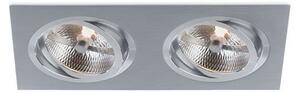 BPM 3051 Vestavné svítidlo Aluminio Plata, kartáčovaný hliník 2x100W, 12V - BPM