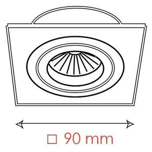 BPM 5001.19GU Vestavné svítidlo JANT Aluminio Plata nikl satin 1x50W, 230V - BPM