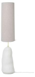 Stojací Lampa ferm LIVING, Bílá, Obývací pokoj, Tkanina / Textil