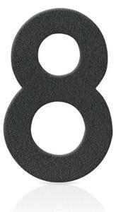Nerezová domovní čísla číslice 8, grafit šedý