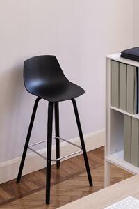 LAPALMA - Barová židle MIUNN nízká s dřevěnou podnoží