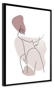 Plakát v rámu 50x70 cm Woman Pink – Styler
