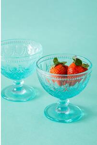 Modré skleněné misky v sadě 2 ks 250 ml Fleur – Premier Housewares