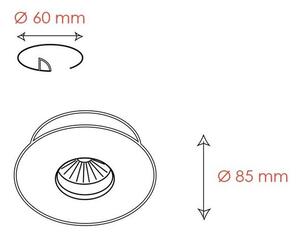BPM 3005.01.RF.WH-WH Vestavné svítidlo Aluminio Blanco, bílá, 1x50W, 12V, IP65 - BPM (starý kód: 4205)
