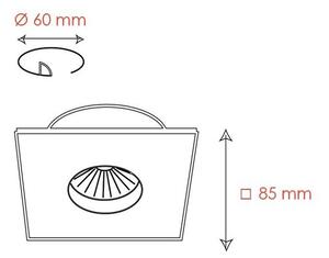BPM 3006 Vestavné svítidlo Aluminio Plata IP65, kartáč.hliník 1x50W, 12V - BPM