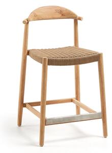 Barová stolička z eukalyptového dřeva Kave Home Glynis