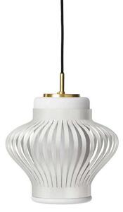 Závěsná svítidlo Warm Nordic, Opal Lamella, stmívatelné, Bílá, Jídelna, Kov, Vintage