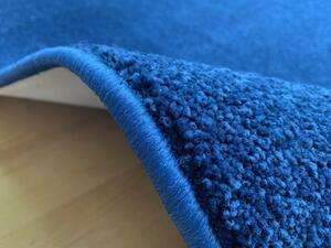 Vopi | Kusový koberec Eton Lux tmavě modrý kruh - Kruh 57 cm průměr - SLEVA