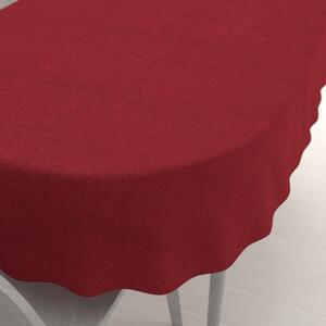 Biante Oválný ubrus/imitace broušené kůže Alcantara ALC-018 Vínově červený 100x140 cm