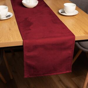 Biante Běhoun na stůl/imitace broušené kůže Alcantara ALC-018 Vínově červený 20x120 cm