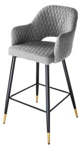 Massive home | Barová židle Paris světlé šedá – sada 2 kusů 41513