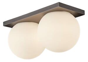 Stropní Lampa ANTIDARK, stmívatelné, Bílá, Obývací pokoj, Sklo