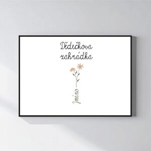 Personalizovaný magický fotoobraz v rámu - 50x70 - květinová zahrádka