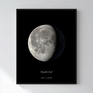 Personalizovaný magický fotoobraz v rámu - 40x50 - měsíční fáze