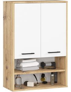 Koupelnová skříňka FIN H934 W64 2D 1P dub artisan / bílá