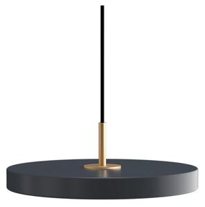 Závěsné světlo Asteria Plus, Ø 30 cm, šedá/bronzová