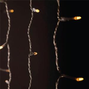 LED vánoční závěs 1,5m x 1,5m, venkovní, teplé světlo, 150 LED, 3,6W, do zásuvky, 8 režimů