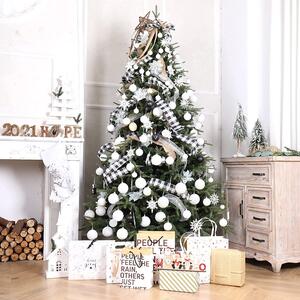 Tutumi, vánoční ozdoby na stromeček 36ks 311433D, bílá, CHR-02009