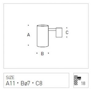 PANIT PAR243 Bodové svítidlo BARRO nástěnná bílá 230V GU10 50W - PAN INTERN
