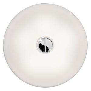 Stropní Lampa FLOS, BUTTON, stmívatelné, Bílá, Obývací pokoj, Sklo, Design