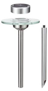 P 93764 Solární zápich Line Ufo LED ušlechtilá ocel, čirá, 1ks - PAULMANN