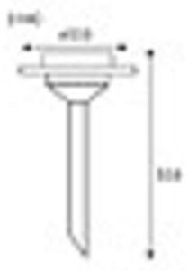 P 93764 Solární zápich Line Ufo LED ušlechtilá ocel, čirá, 1ks - PAULMANN