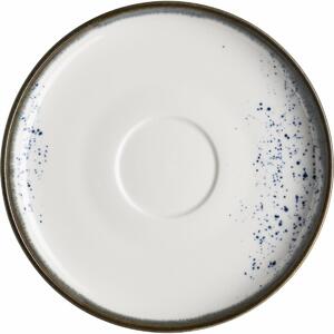 Mäser Podšálek na kávu Pintar White modré tečky 14 cm, L