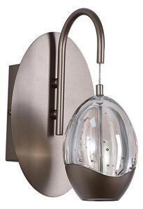 Searchlight 11142-1LT Nástěnné LED svítidlo SEEDS oválné CHAMPAGNE sklo, spínač