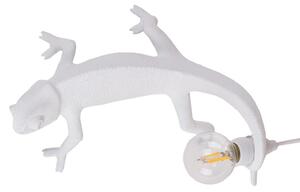 Stolní lampa SELETTI, Chameleon Lamp Going Up, Bílá, Obývací pokoj, Plast, Design