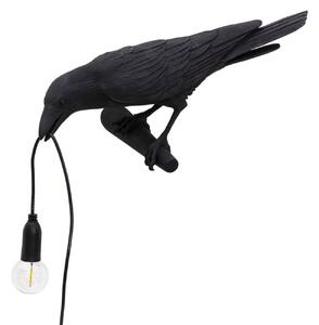 Stolní lampa SELETTI, Bird Lamp, Černá, Obývací pokoj, Plast, Design