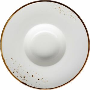 Mäser Gurmánský talíř Pintar White hnědé tečky 26 cm