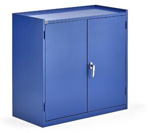 AJ Produkty Kovová skříňka SERVE, 900x950x450 mm, modrá
