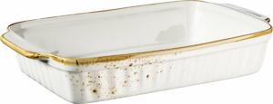 Mäser Zapékací mísa Pintar White hnědé tečky 30 x 18,6 cm, M