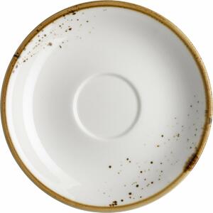 Mäser Podšálek na espresso Pintar White hnědé tečky 13 cm, S