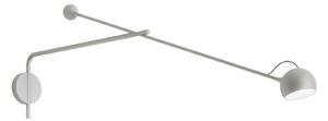 Nástěnná Svítidla Artemide, Ixa, stmívatelné, Šedá, Obývací pokoj, Kov, Design