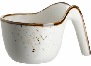Mäser Gurmánská miska Pintar White hnědé tečky 9 x 5,5 cm, S