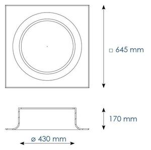 BPM 10048.STD.3K Zápustné svítidlo KORAL 23,6W 3000K 3480lm - BPM-WHITE (CRISMOSIL/MODULAR)