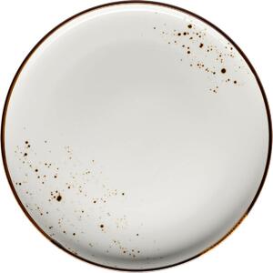 Mäser Mělký talíř Pintar White hnědé tečky 27 cm