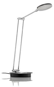 Stolní lampa Lucande, Ensley, stmívatelné, Černá, Obývací pokoj, Kov, Moderní