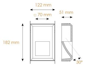 BPM 10006.02.4K Vestavné svítidlo ARA LED bílé 3W 4000K 261lm 230V - BPM-WHITE (CRISMOSIL/MODULAR)