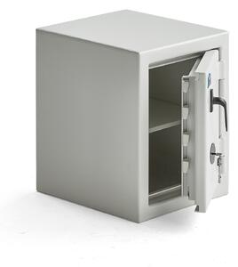 AJ Produkty Bezpečnostní skříň CONTAIN, zámek na klíč, 450x350x400 mm, bílá